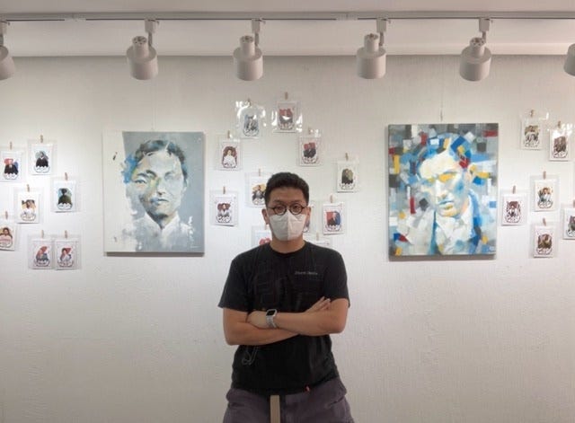 함석헌 기념관 씨알갤러리에서의 개인전 2022년 도봉구에 있는 함석헌 기념관 씨알갤러리에서 일러스트 엽서와 회화를 같이 전시하였다.
