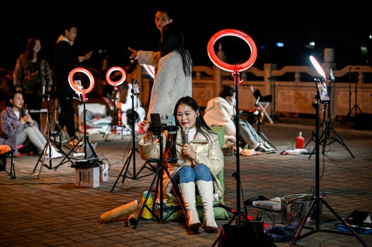 Chinese livestreamers flock outdoors for late-night tips - Digital Journal Chinese livestreamers flock outdoors for late-night tips - Digital Journal