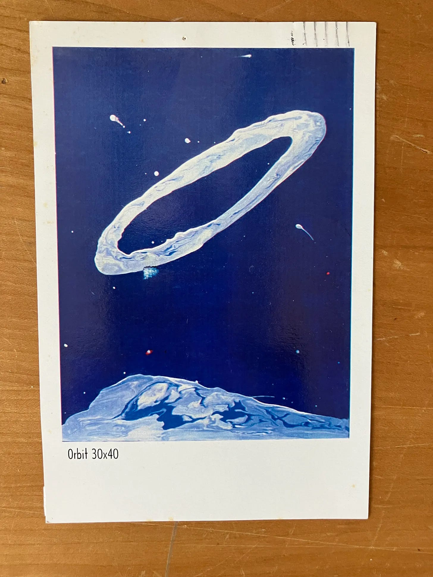 postcard image of blue cosmos postcard image of blue cosmos
