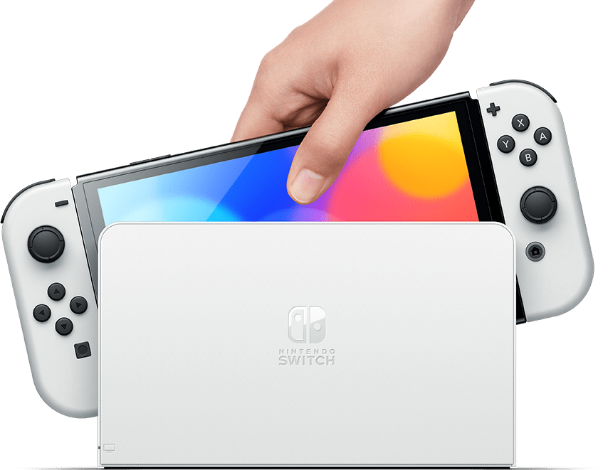 Nintendo Switch Konsol OLED - Svart/Vit - Inet.se