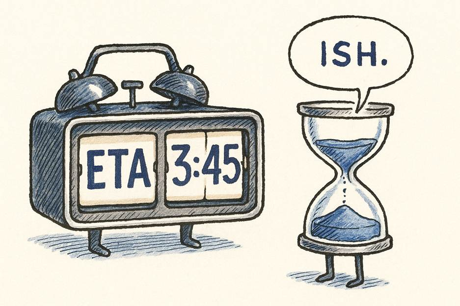 A cartoon of an alarm clock and an hourglass

AI-generated content may be incorrect.