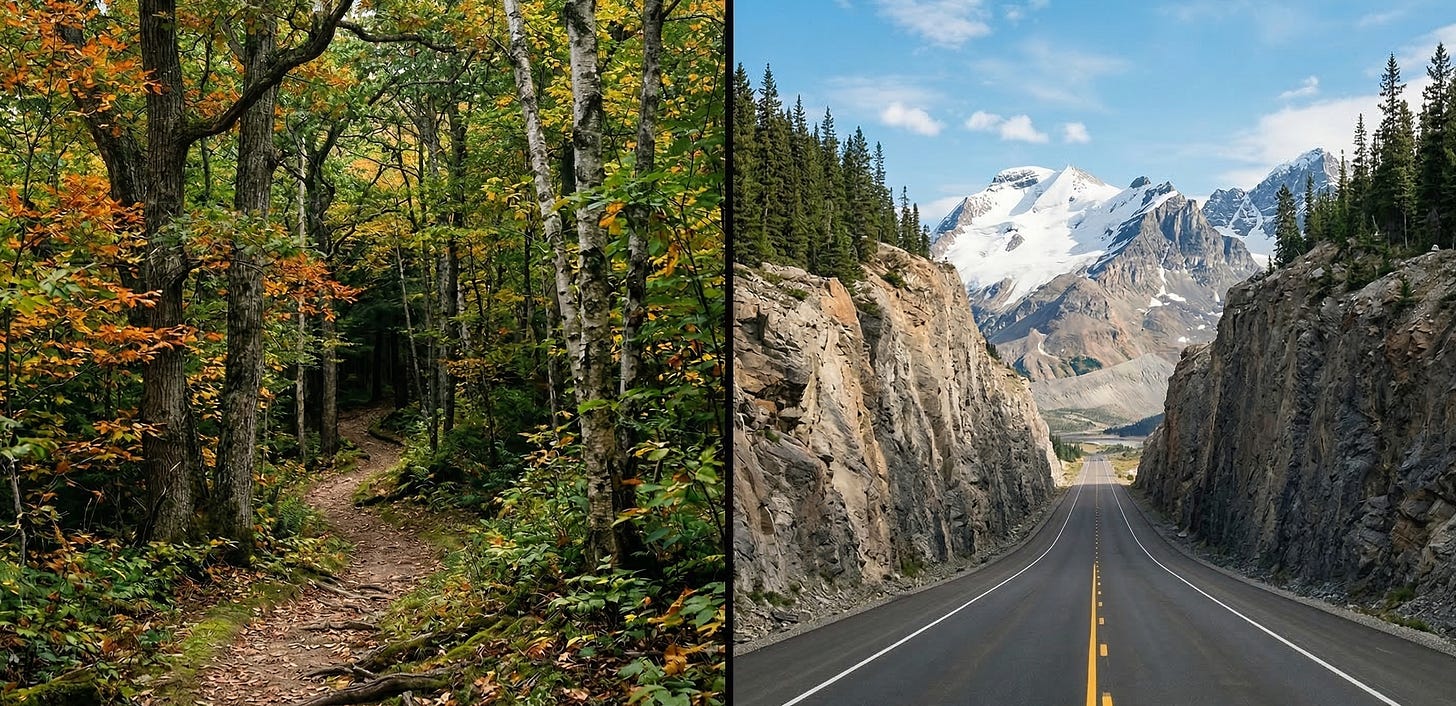 path vs road