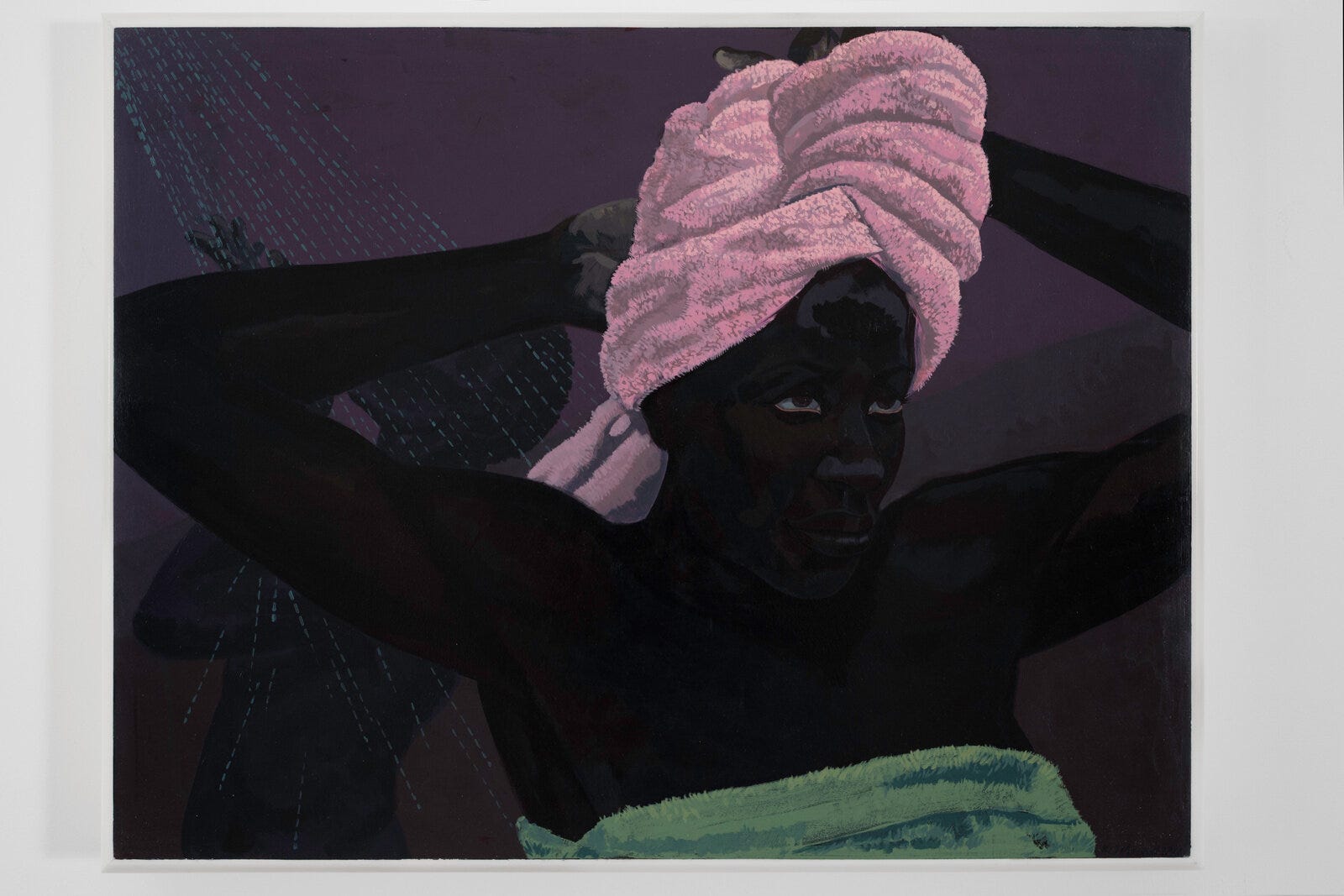 Kerry James Marshall Acrylic painting on PVC panel. Untitled (Bathers), 2017. Kerry James Marshall Acrylic painting on PVC panel. Untitled (Bathers), 2017.