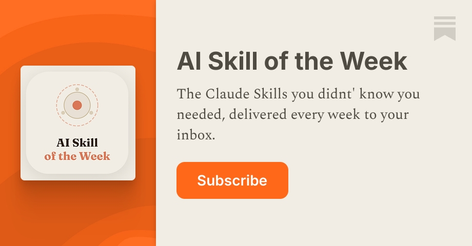 AI Skill of the Week | Substack