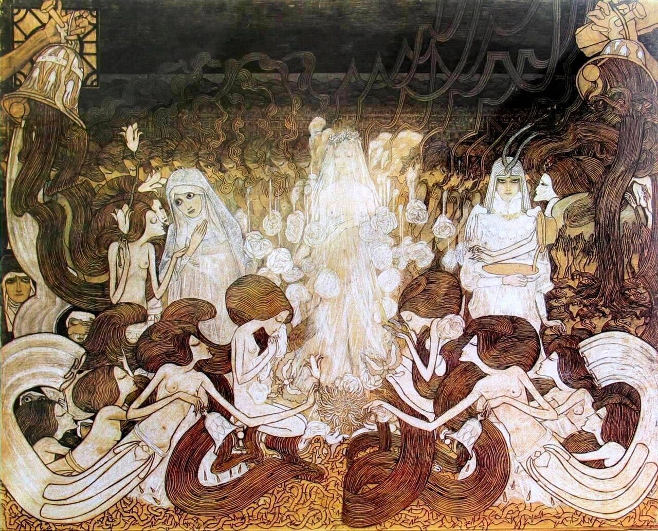 Jan Toorop, The Three Brides, 1893 Jan Toorop, The Three Brides, 1893