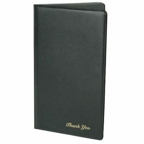 Folding Black Restaurant Guest Check Bill Receipt Credit Card Presentation  Cover | eBay