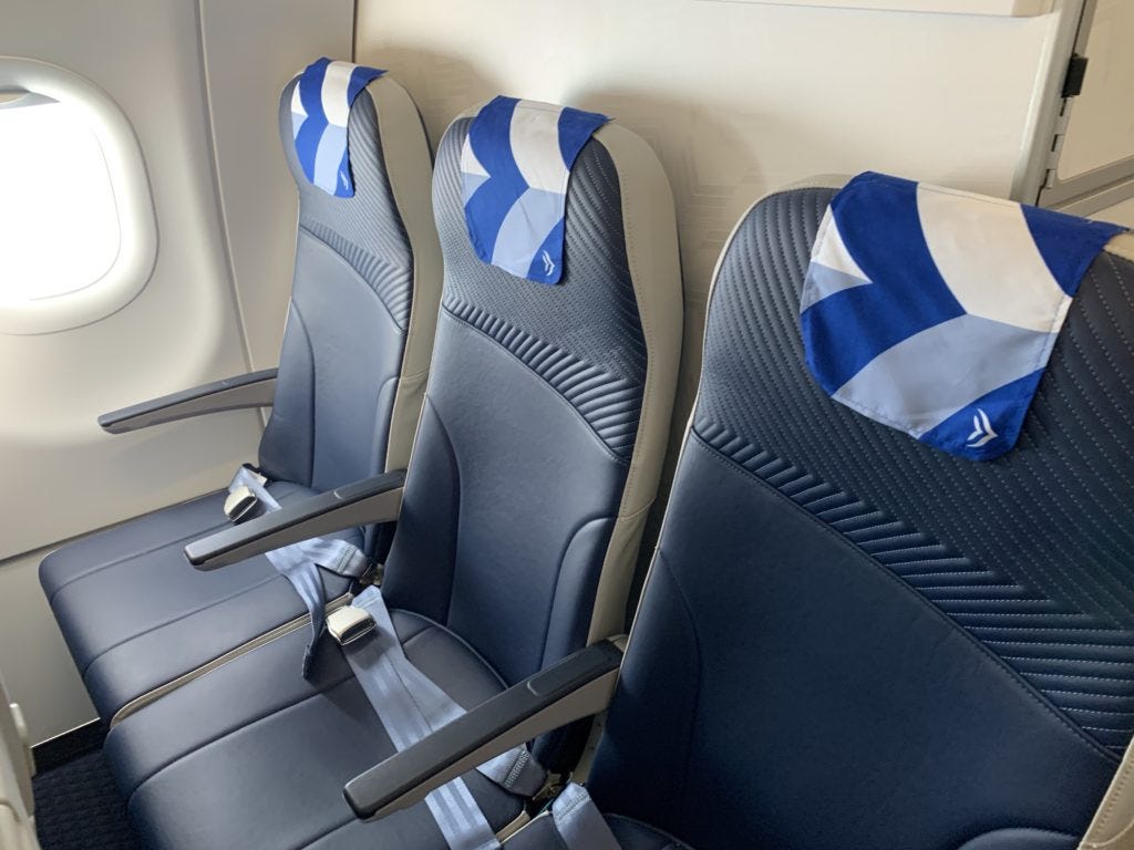 Aegean Airlines A320neo last row