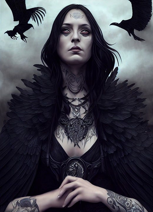 Free Morrigan Video Game illustration and picture
