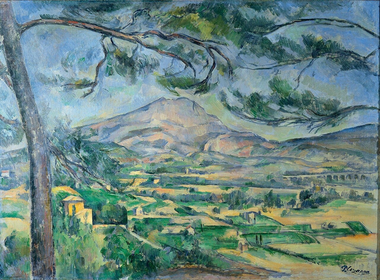 Cezanne Mont Sainte Victoire with Large Pine