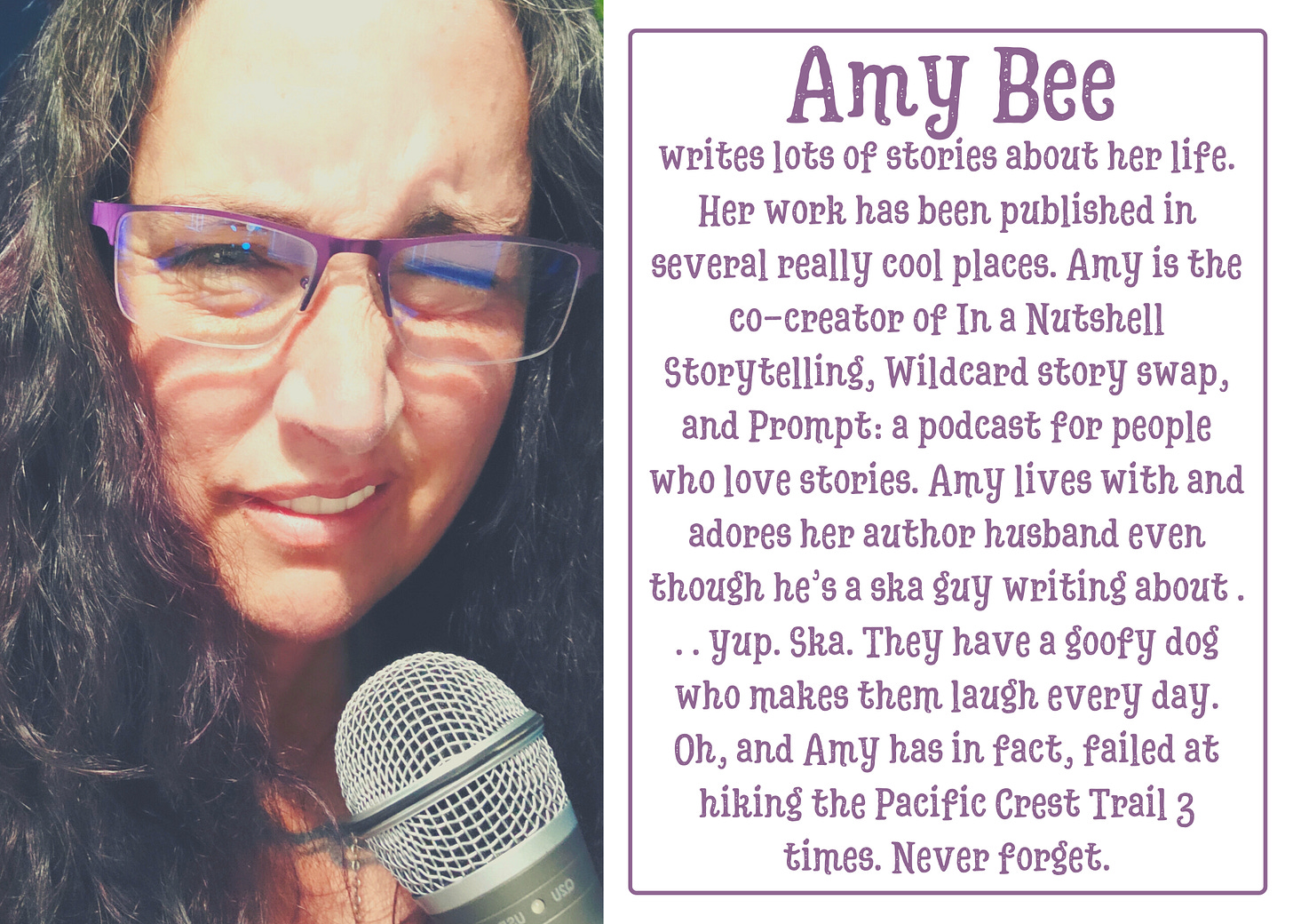 Amy Bee is a featured storyteller