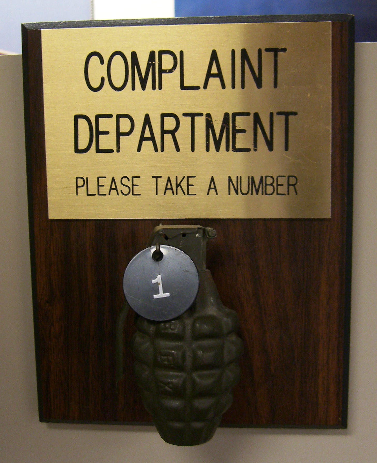 File:Complaint Department Grenade.jpg - Wikimedia Commons