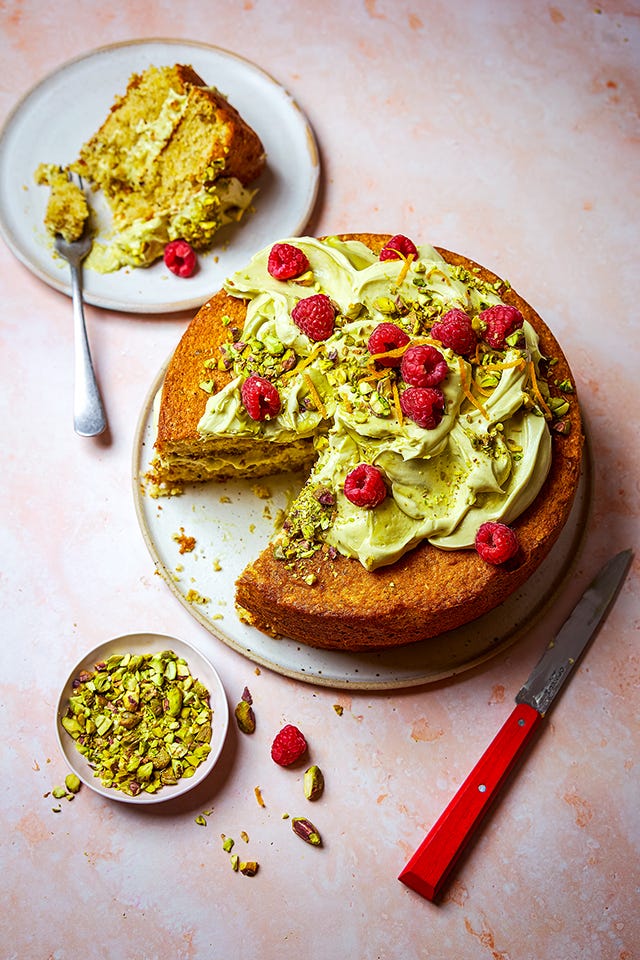Pistachio Cake with Pistachio Cream | DonalSkehan.com Pistachio Cake with Pistachio Cream | DonalSkehan.com