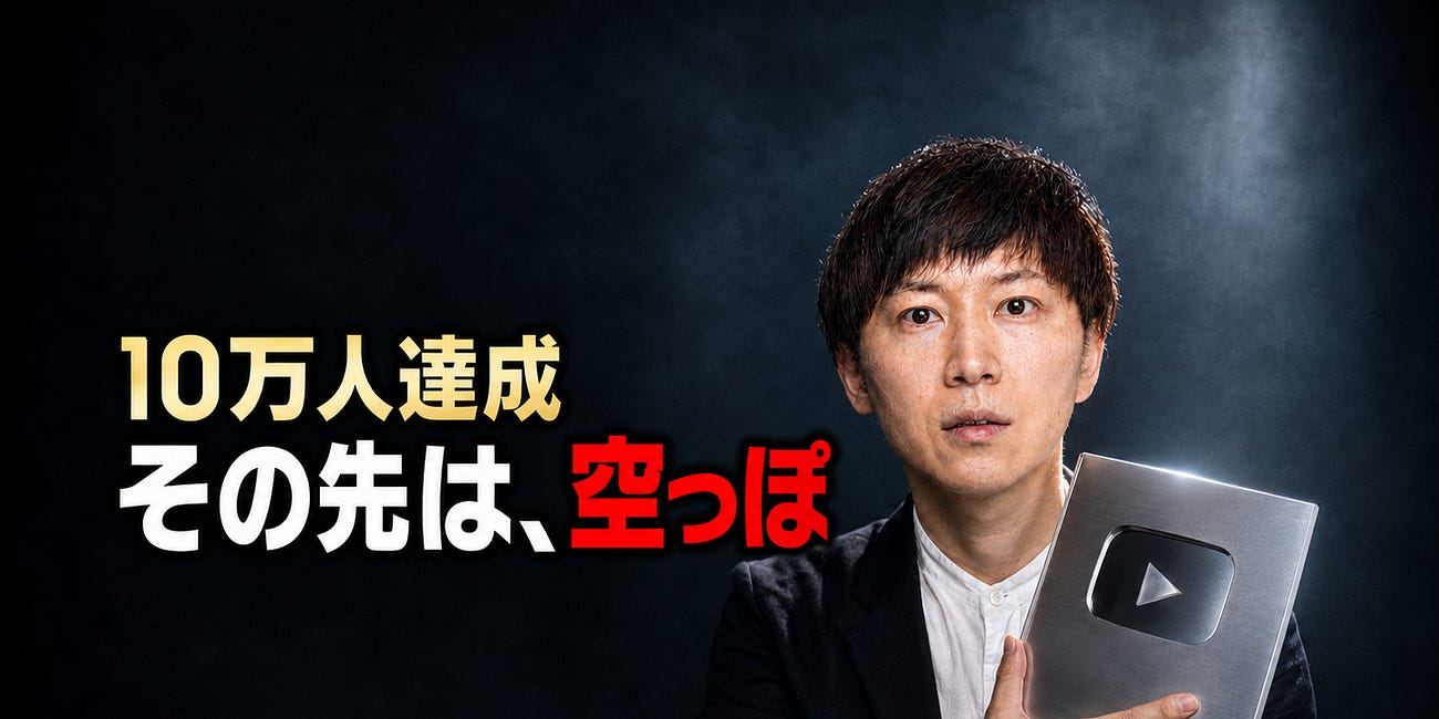 登録者10万人を達成した日、僕は目的を失った