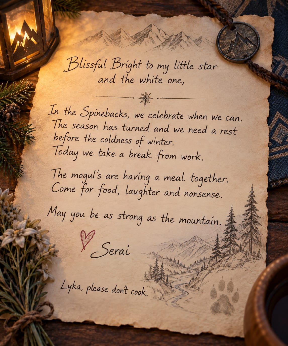 Serai's invitation Serai's invitation