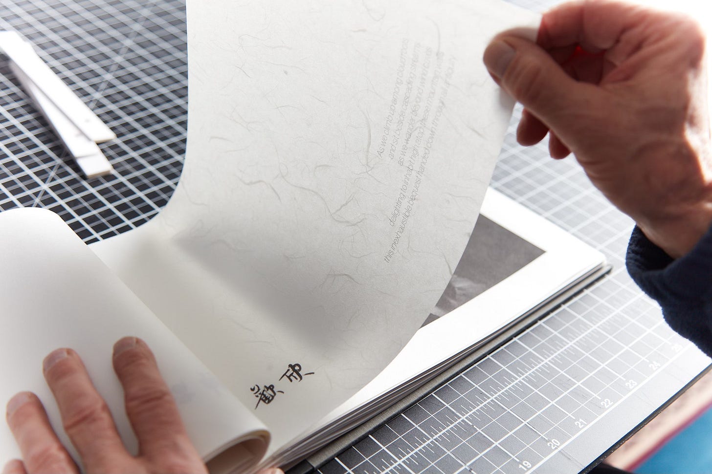 screw post portfolio book using Awagami Unryu and Kobo thick papers screw post portfolio book using Awagami Unryu and Kobo thick papers