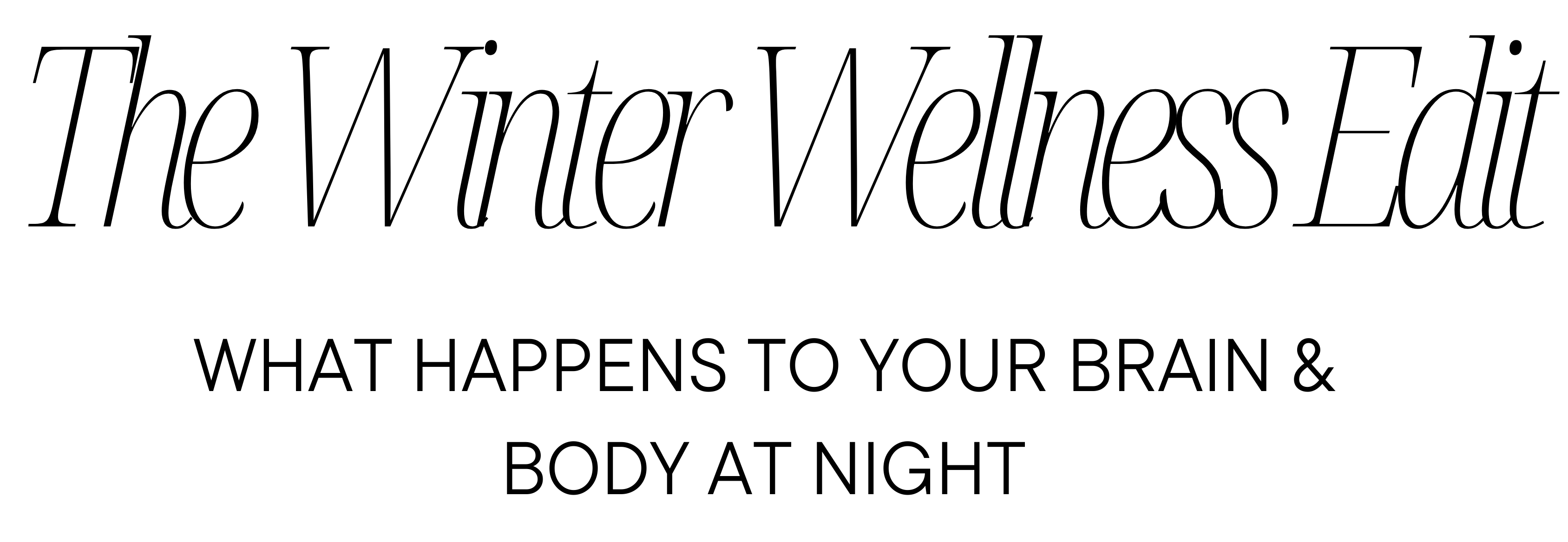 Day 7: A Calming Winter Evening Routine - by THEGLWGUIDE
