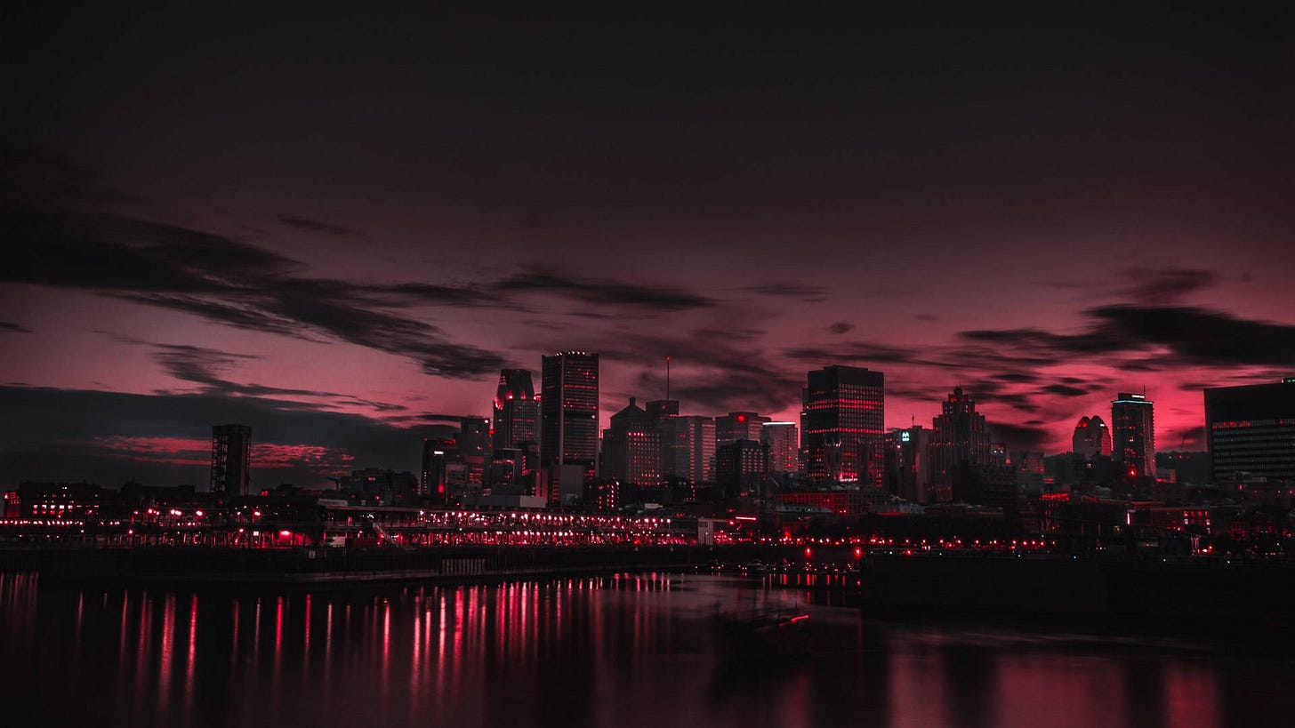 Download Montreal City Dark Aesthetic Wallpaper | Wallpapers.com
