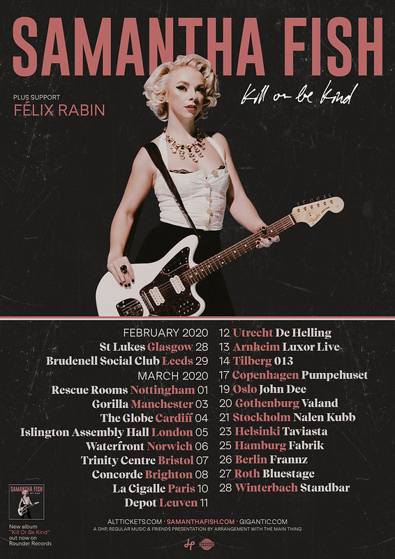 Samantha Fish 2020 UK + Euro Tour Poster Samantha Fish 2020 UK + Euro Tour Poster