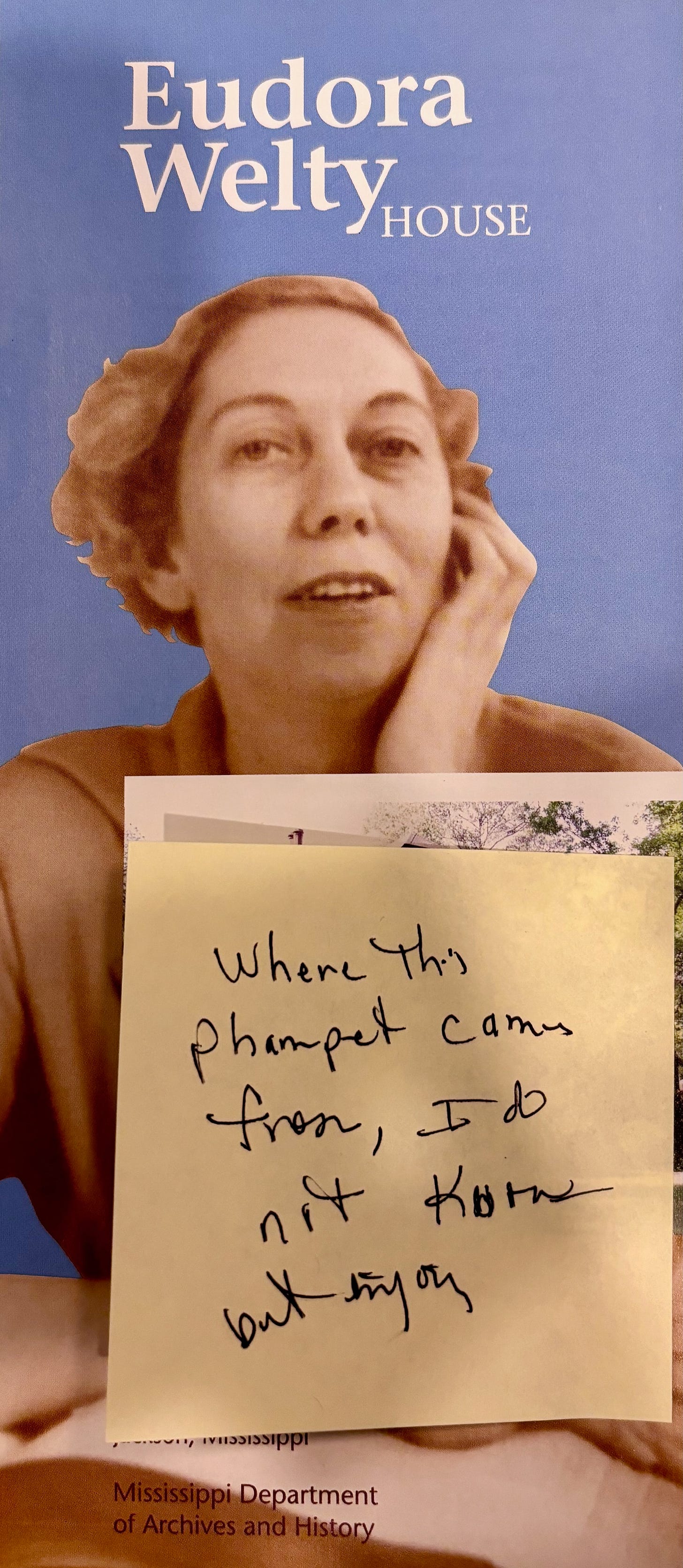 Brochure for the Eudora Welty House