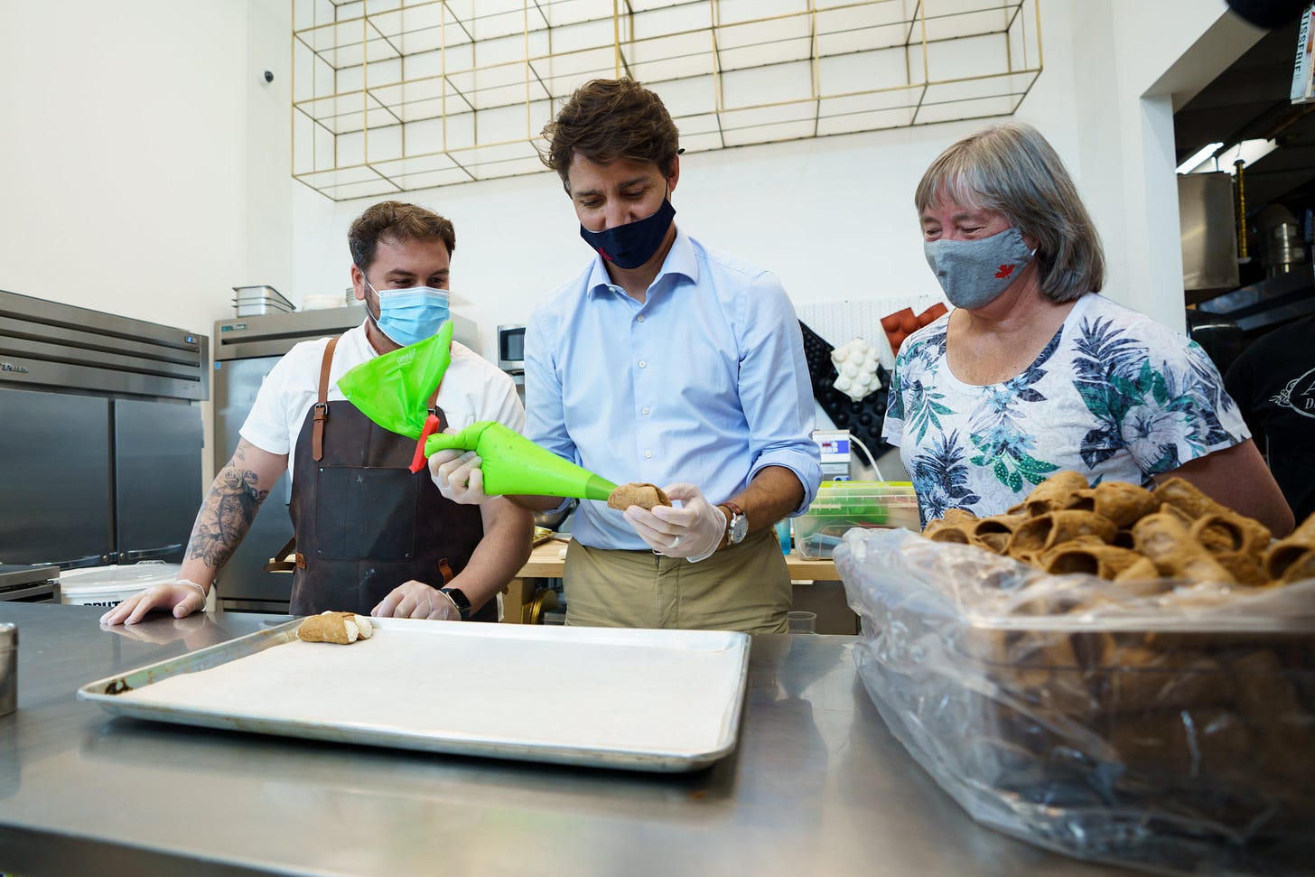 Canadian Prime Minister Justin Trudeau during an election campaign stop at the St. Phillips Bakery in Nobleton (Image: Twitter/@JustinTrudeau) Canadian Prime Minister Justin Trudeau during an election campaign stop at the St. Phillips Bakery in Nobleton (Image: Twitter/@JustinTrudeau)