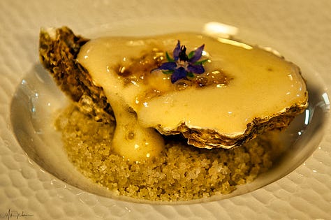 A sample of his food