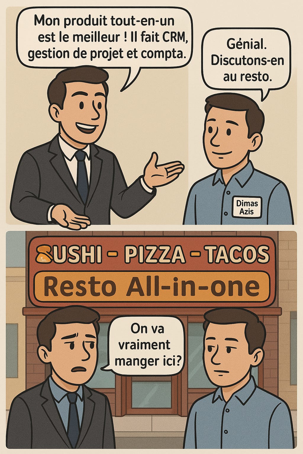 Meme produit Frankenstein SaaS B2B