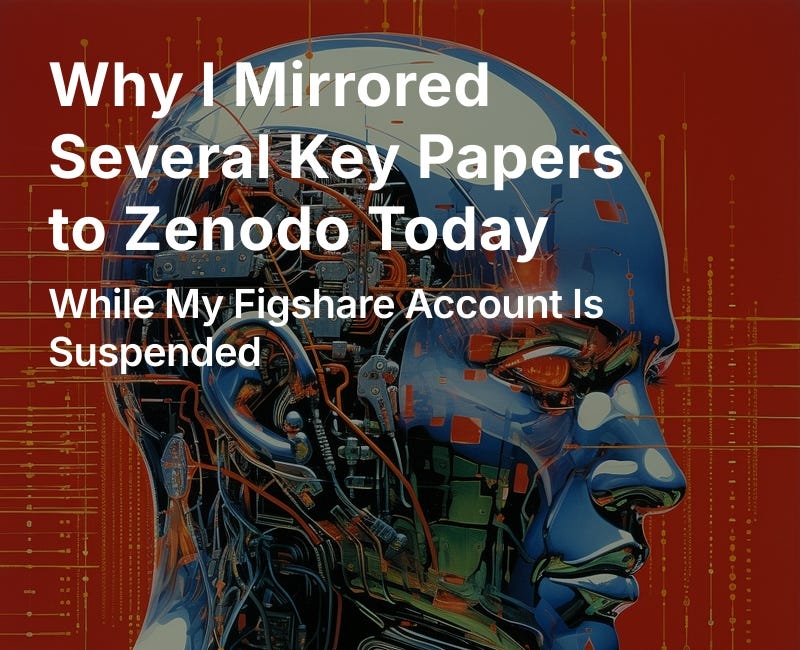 Why I Mirrored Several Key Papers to Zenodo Today 