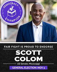 A photo of Scott Colom, candidate for U.S. Senate