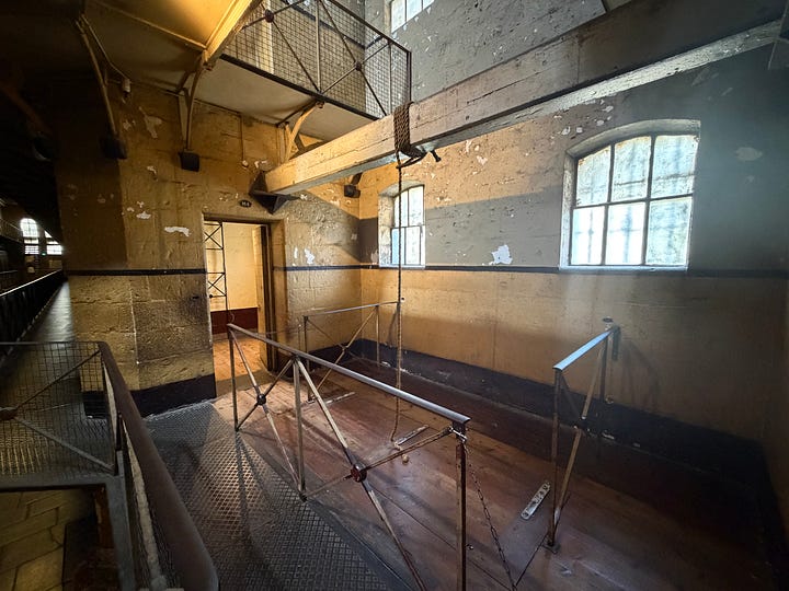 Interior of gallows and wing at Old Melbourne Gaol