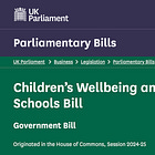 The Children’s Wellbeing and Schools Bill