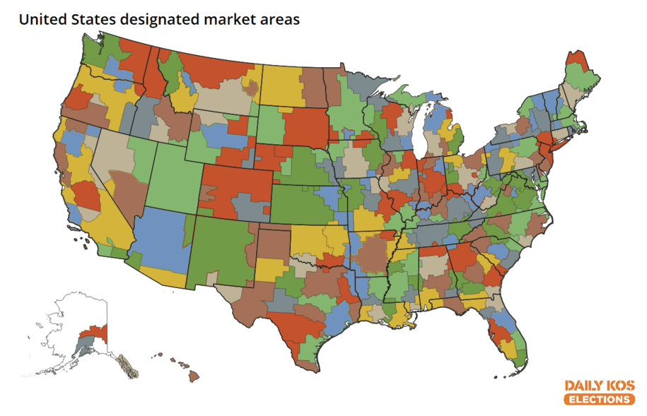 The Daily Kos Elections guide to media markets and congressional districts  for the new 2022 maps