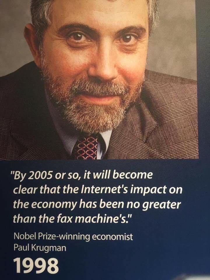 Ken Kuang on LinkedIn: Did Paul Krugman Say the Internet's Effect on the  World Economy Would Be… | 70 comments