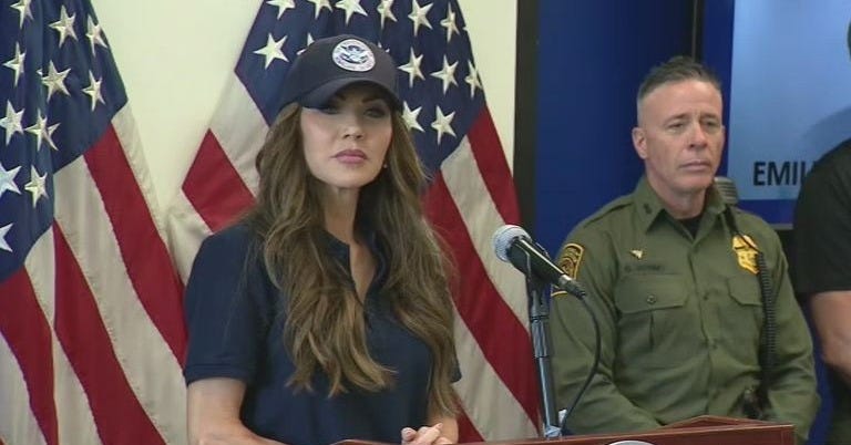 Homeland Security Secretary Noem News Conference in Los Angeles