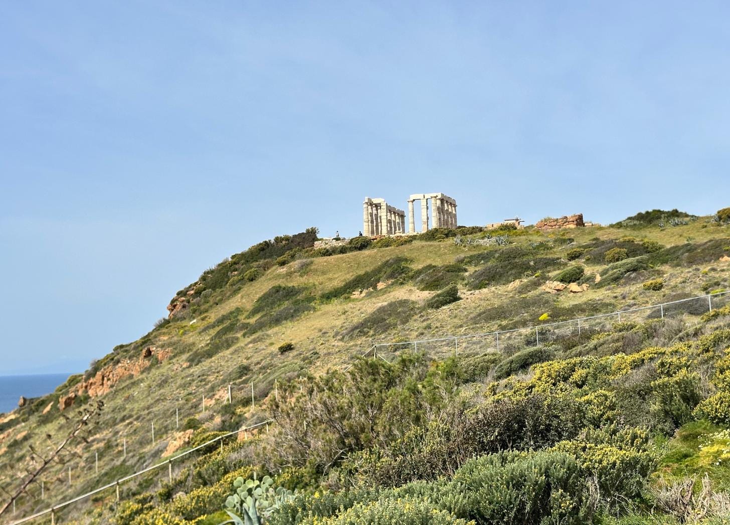 The Temple of Poseidon, an hour and a half down the coast from Athens.