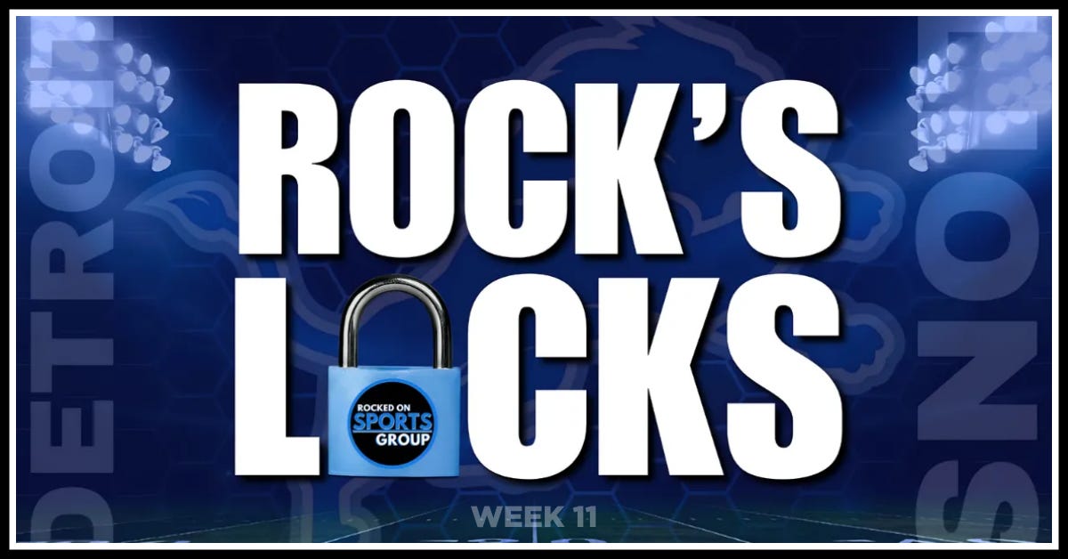 NFL Week 11: Rock's Locks Season Long Picks & Predictions
