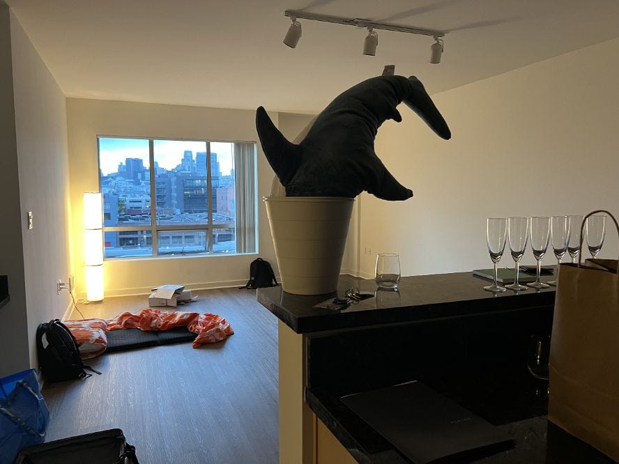 Empty new apartment.