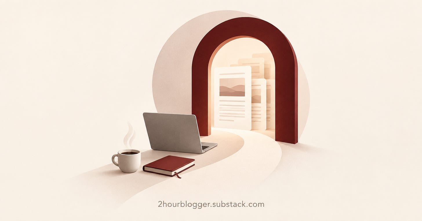 upgrade - become a paid member of the 2-hour blogger