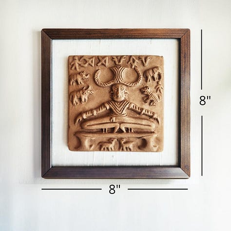 Harappan seals of Bull, Pashupati, and Pipal Tree