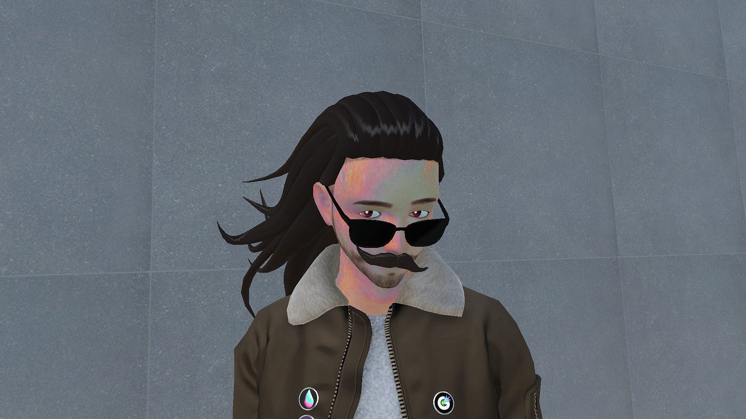This is an image of co-author doodledrop in their mustachioed avatar, glancing over their sunglasses with a somewhat amusing face. This is an image of co-author doodledrop in their mustachioed avatar, glancing over their sunglasses with a somewhat amusing face.