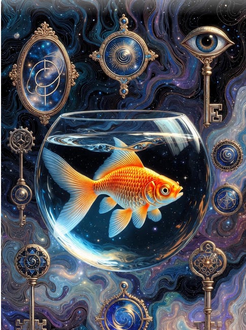 Beyond the Fishbowl: From Goldfish Epistemology to Cosmic Self-Programming