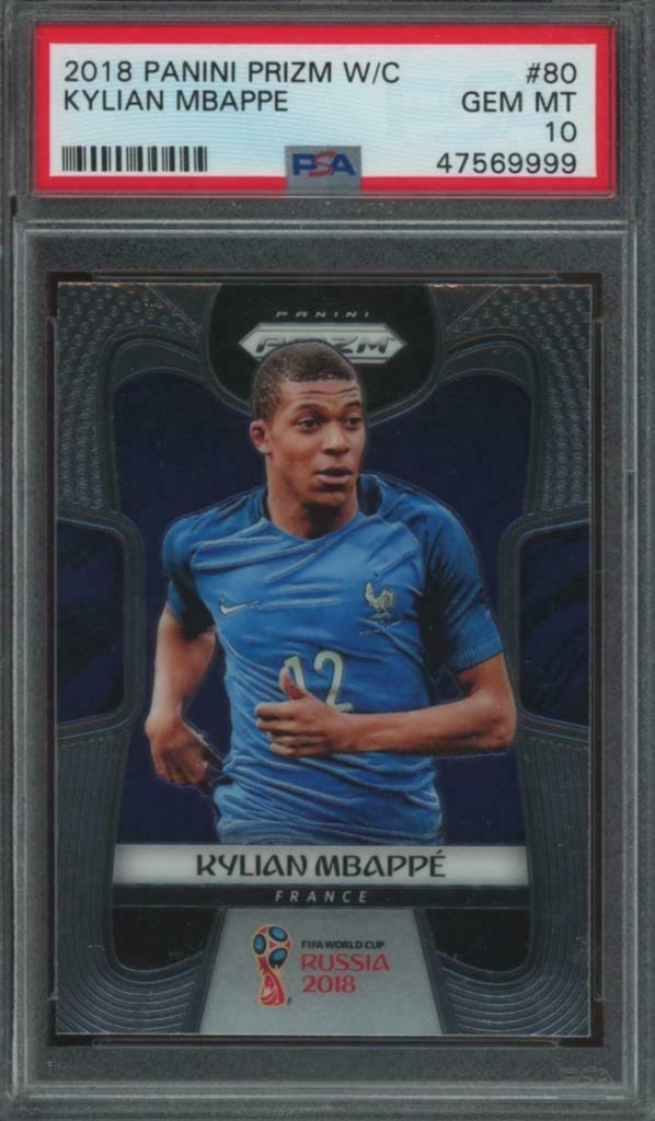 2018 PANINI PRIZM MBAPPE エムバペ RC PSA10 graded-2018-panini-prizm-world