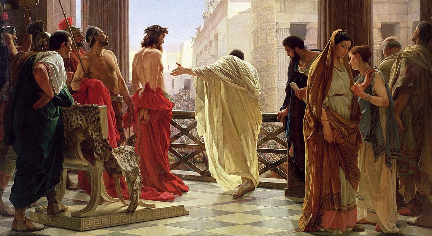 “Ecce homo” [Behold the man] (Antonio Ciseri, ca. 1860–1880)