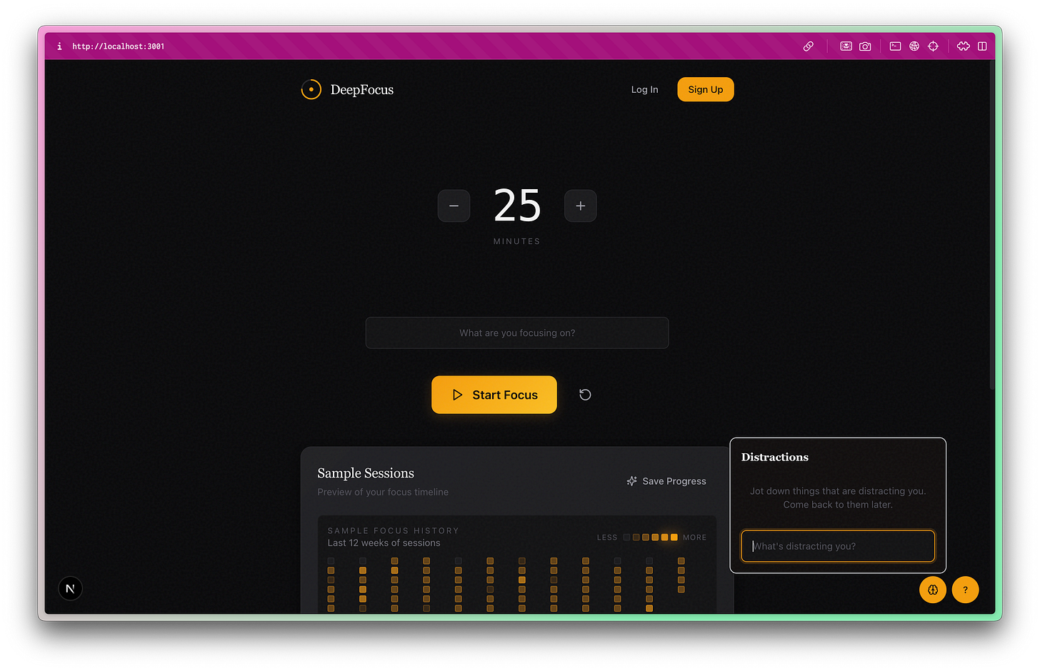 Screenshot of new feature generated by Augment Intent