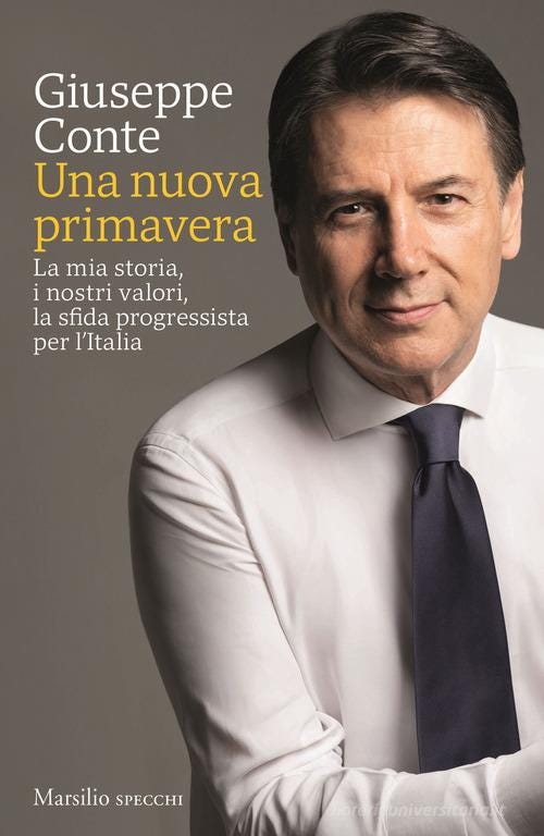 La sfida di Conte alla Schlein inizia in libreria