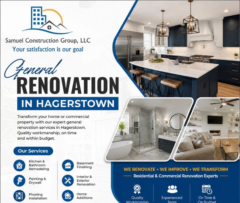 Upgrade Your Property with Reliable General Renovation Services in Hagerstown