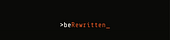 Be Rewritten | Jeremy G