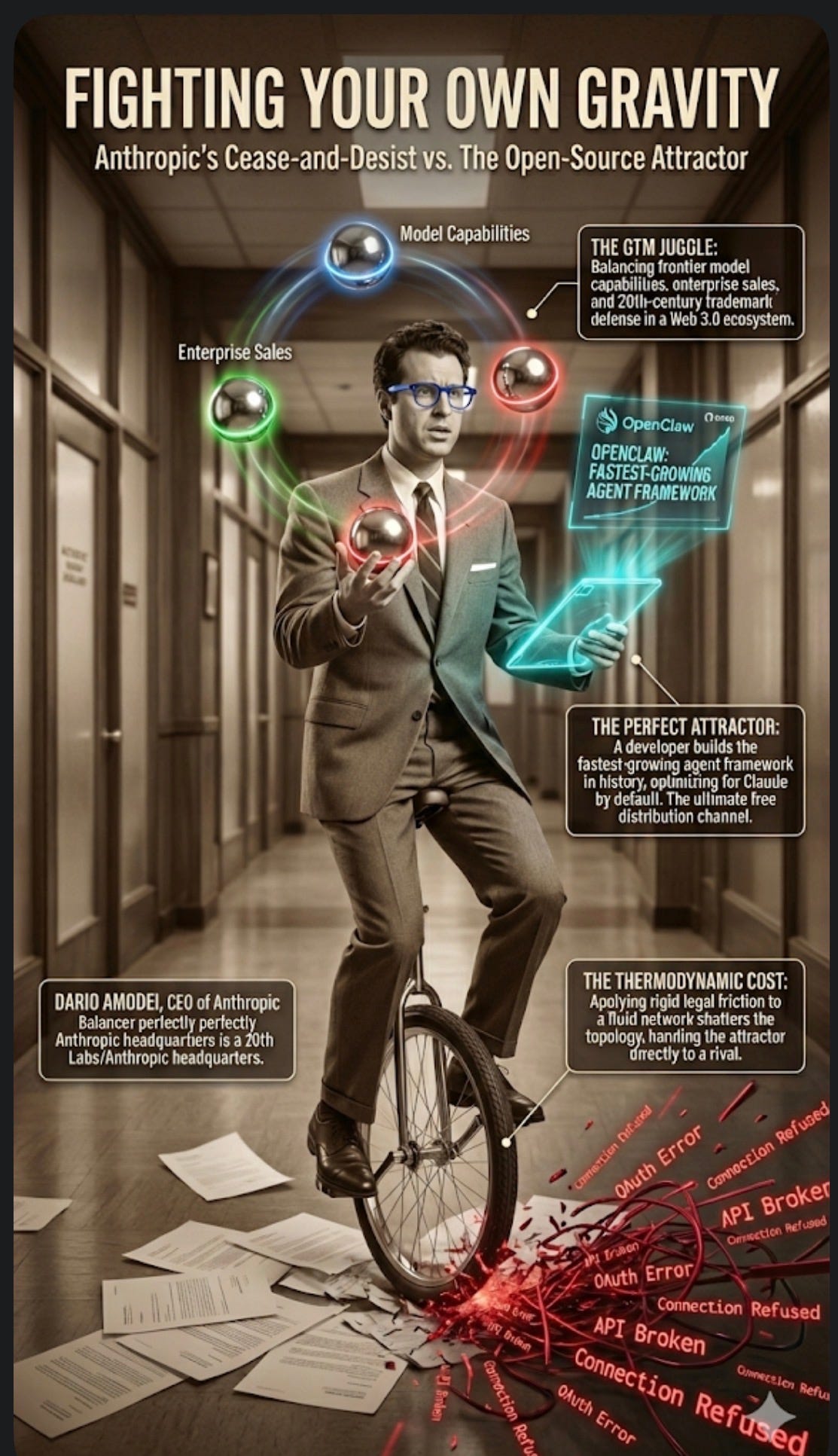 Fighting Your Own Gravity: The Thermodynamic Cost of Anthropic's $100M Cease-and-Desist
