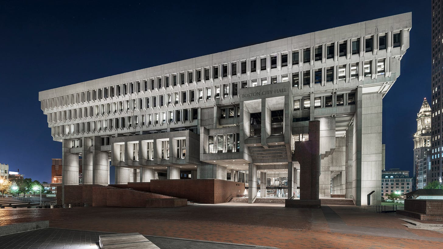 Boston City Hall renovation preserves "honesty" of brutalist building
