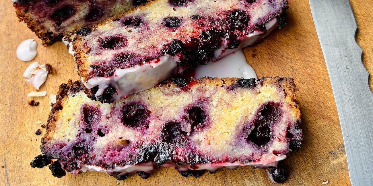 Ottolenghi Lemon Blueberry Cake