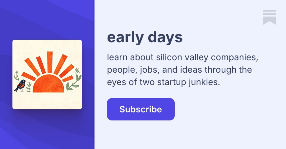 early days | Substack